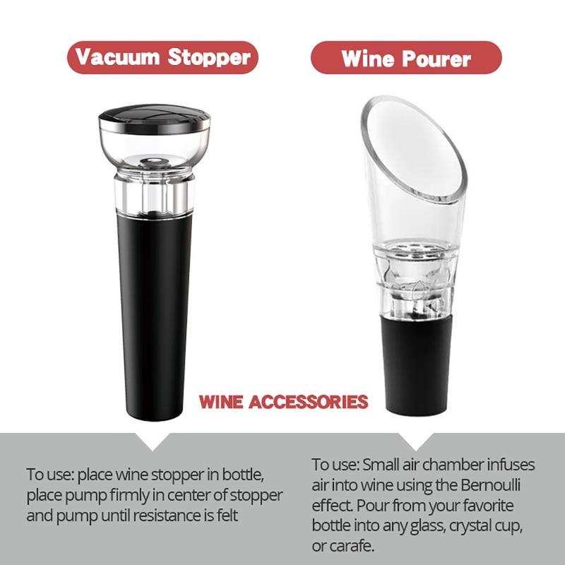 4 in 1 Fireproof Electric Wine Bottle Opener / Wine Pour