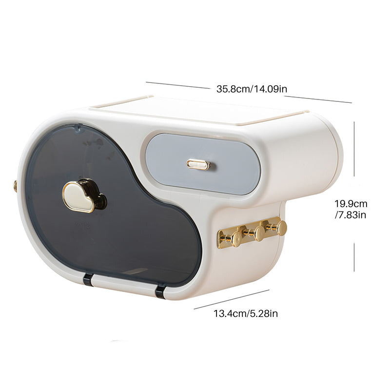 Perforated toilet paper toilet box for bathroom