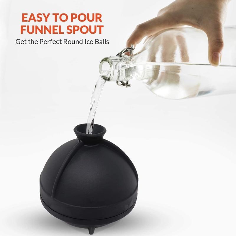 Ice Ball Molds Silicone Ice Ball Molds with Built-in funnel