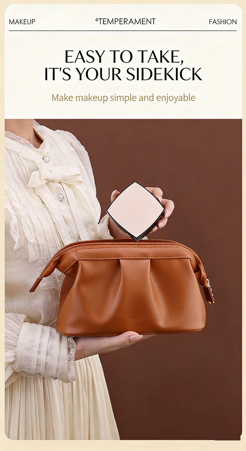 PU Womans Waterproof Multifunctional Storage Pouch Advanced Large Capacity Pouch Elegant Fashionable Hand Pouch