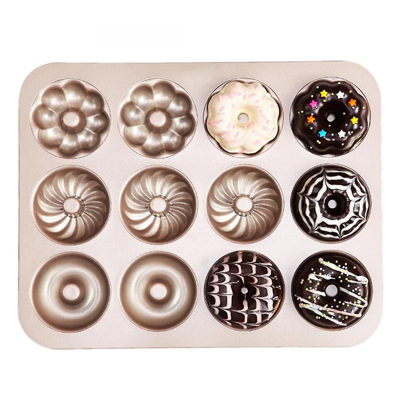 Nonstick 12 Hole Different Patterns of Donuts