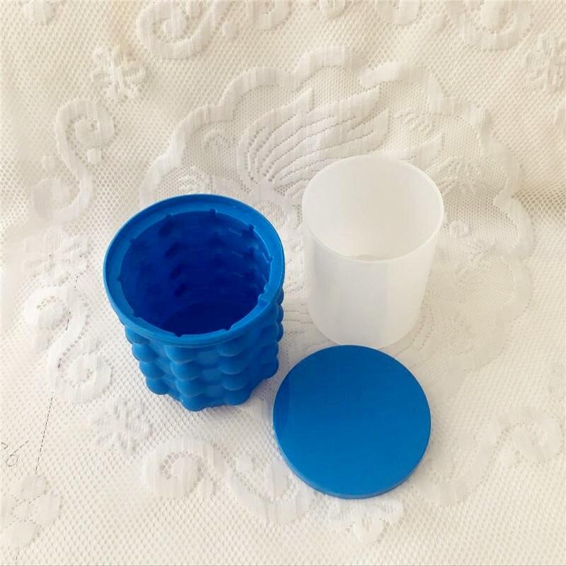 Silicone Ice Crusher Portable Ice Wine Crusher Bucket