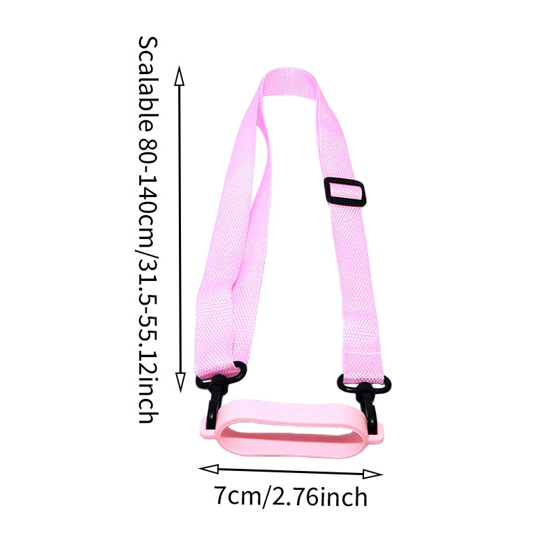 Pink Water Bottle Shoulder Strap, Adjustable Crossbody Strap For Tumbler, Coffee & Milk Tea Cups