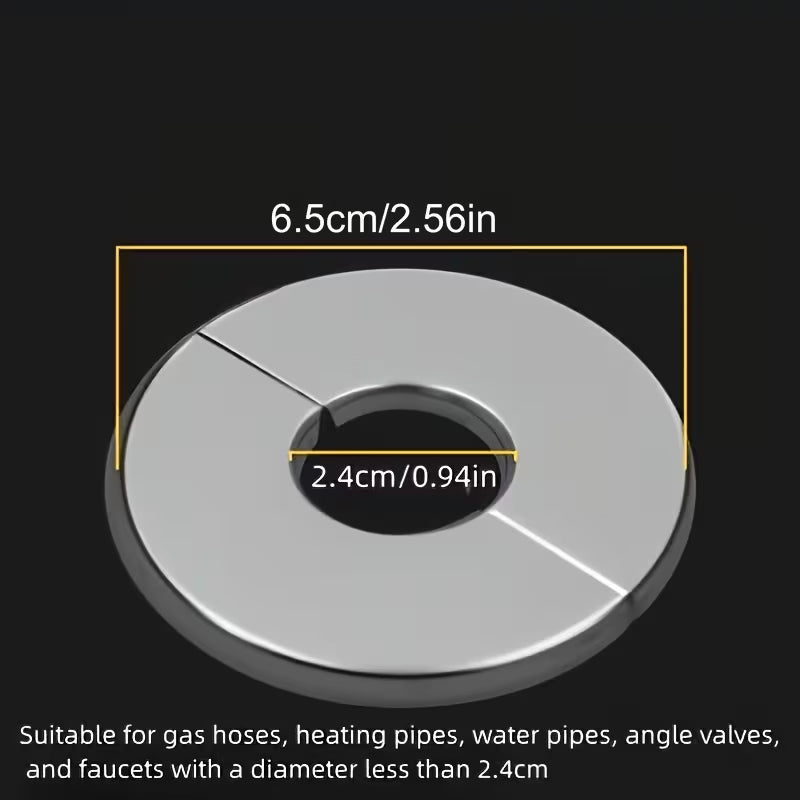 Stainless Steel Wall Hole Cover Plates, Decorative Escutcheon For Pipes- 3 Pieces