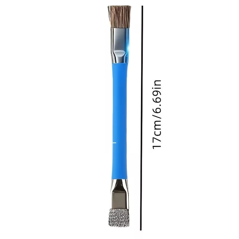 Dual-Head Stainless Steel Cleaning Brush, Multi-Purpose Stove & Gap Cleaner - 1 Piece