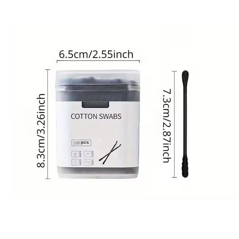 Double-Ended Ear Spiral Cotton Swabs, Disposable Ear Pick Cleaning Sticks