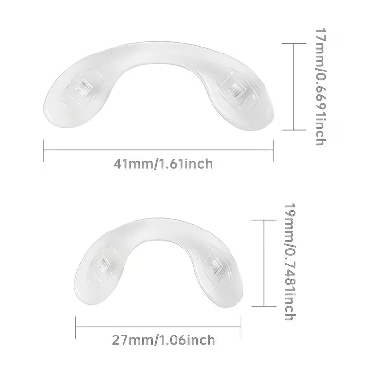 Kids Glasses Nose Pads, 5Pairs Large + 5Pairs Small Silicone Repair Kit