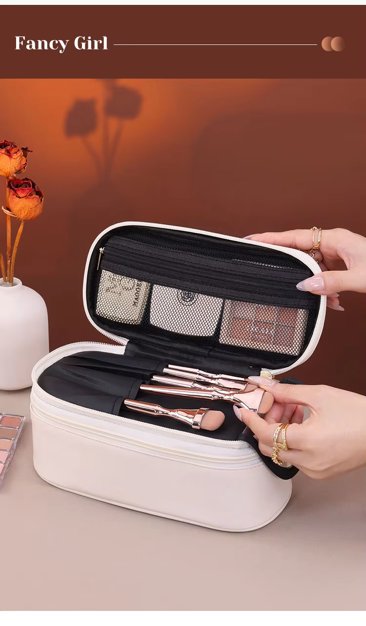 Water Resistant Portable Travel Cosmetic Organizer Case