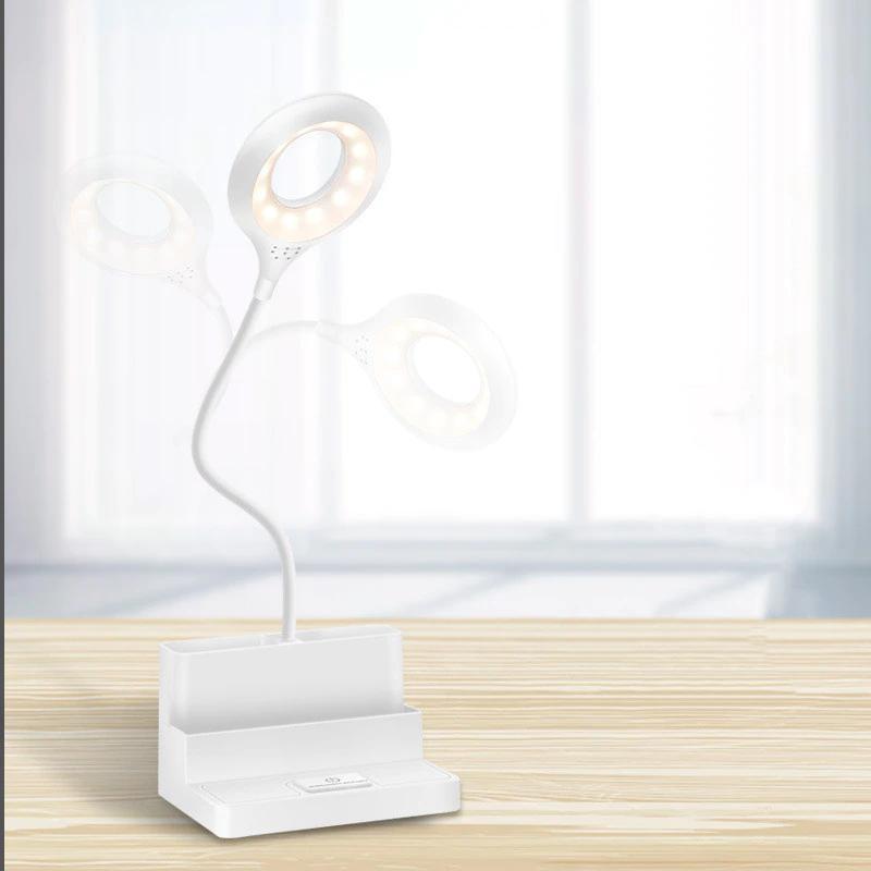Creative 3 in1 LED Crew Pen Desk Pen Light USB Charging