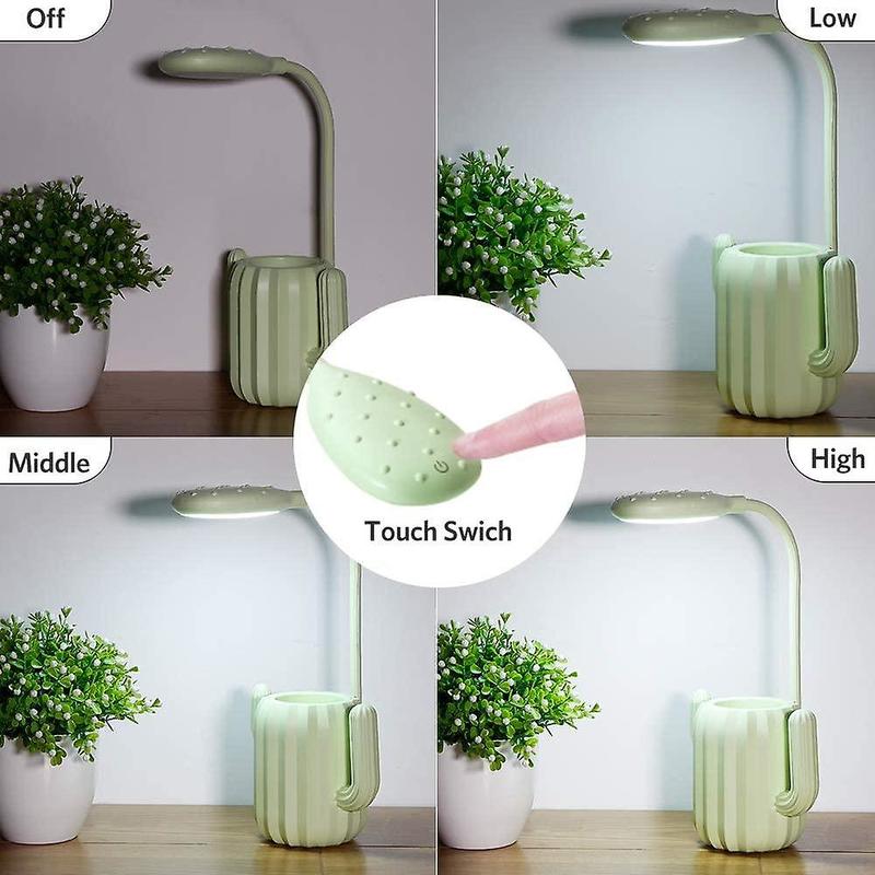 Cactus Creative Desk Lamp Crew Pen Luminous Nightlight Adjustable Brig