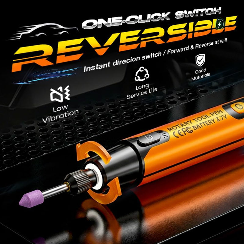 Electric Rotary Tool Kit with Digital Display LED - Mini Grinder Engraver