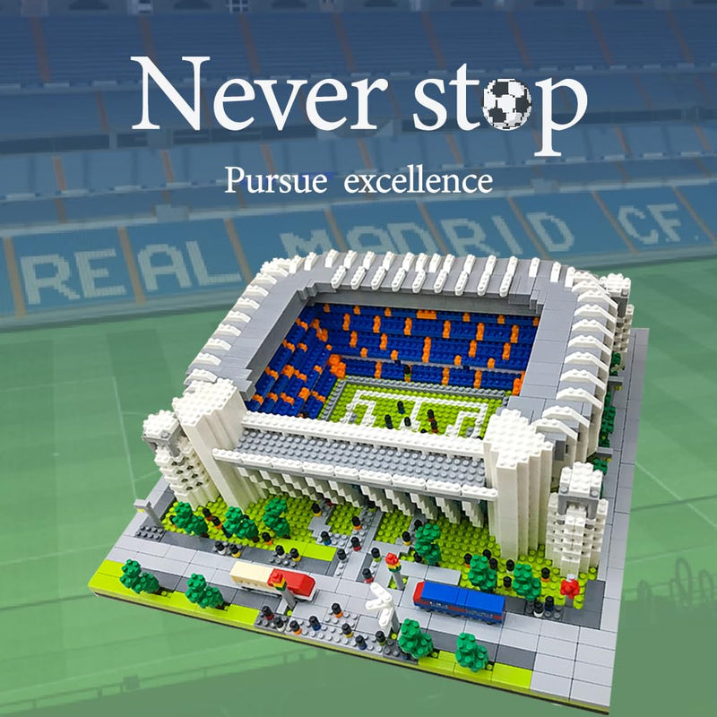 Micro Building Blocks Set - Real Madrid Stadium Model DIY