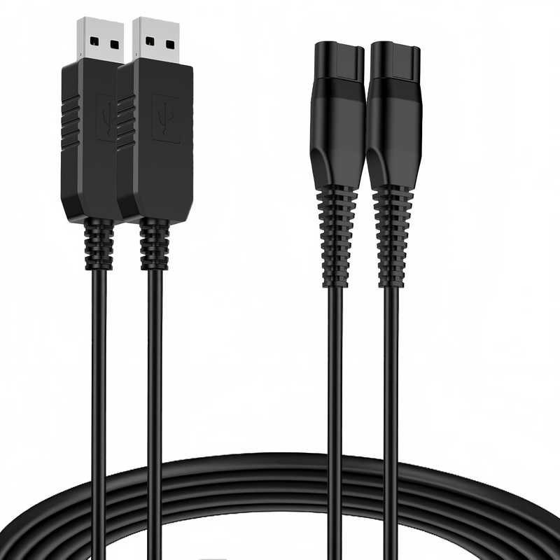USB Charger Power Cord Compatible With Phillips Shaver 2-Piece A00390 4.3V