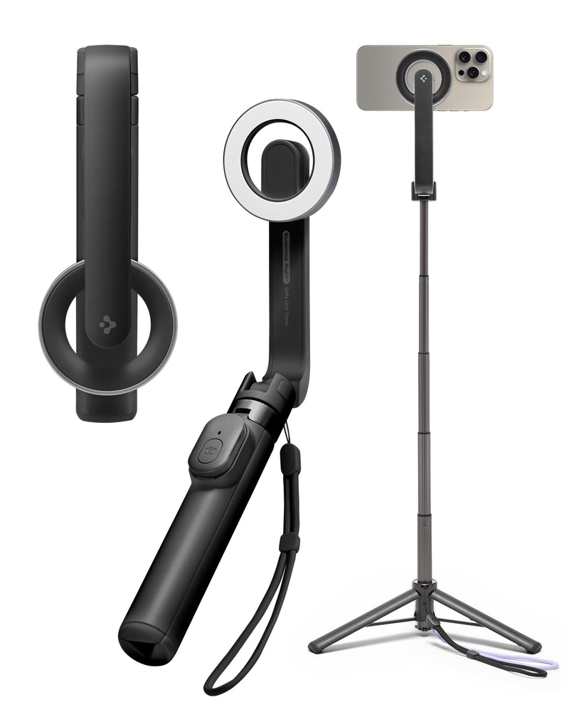 Spigen S571W 24" Magnetic Selfie Stick Tripod Wireless Remote Control for iPhone