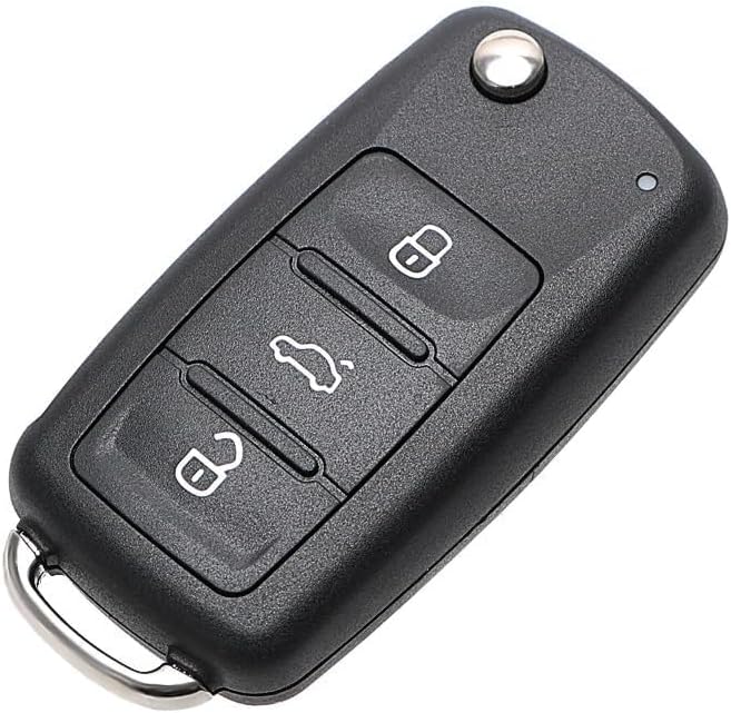 VW 3 Button Key Shell for Golf Mk6 Jetta Polo Tiguan Touran