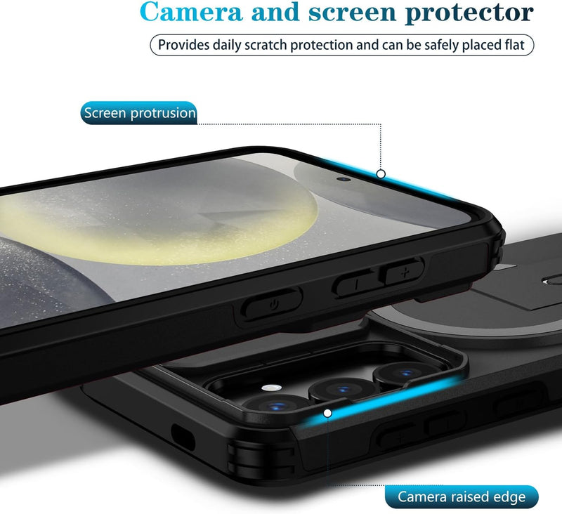 Slide Lens Magnetic Holder  Phone Case Compatible With Samsung Galaxy  S25 Fe