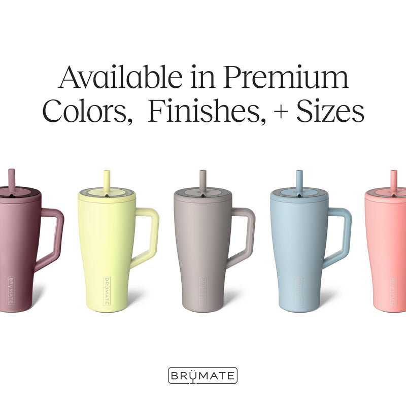 Brümate 40oz Era Tumbler with Handle, Stainless Steel Straw, Leakproof Insulated Travel Mug