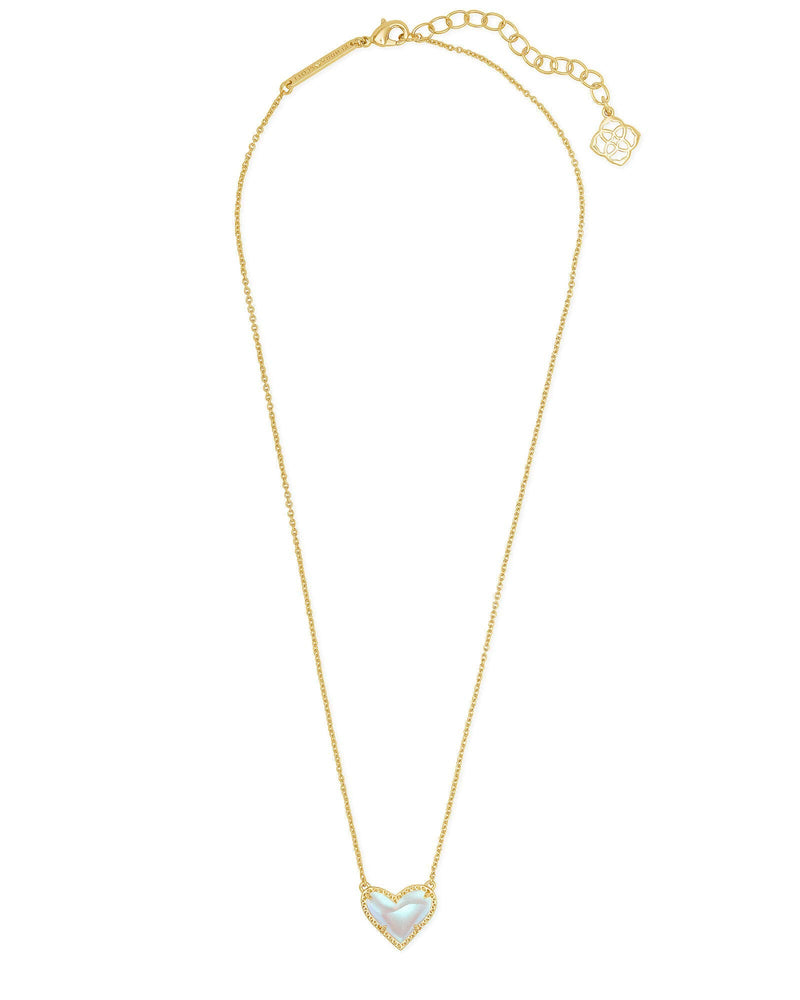 Dainty Druzy Heart Pendant Necklace for Women, 14K Gold Plated Dainty Chain Necklace, Cute Heart Jewelry Gift