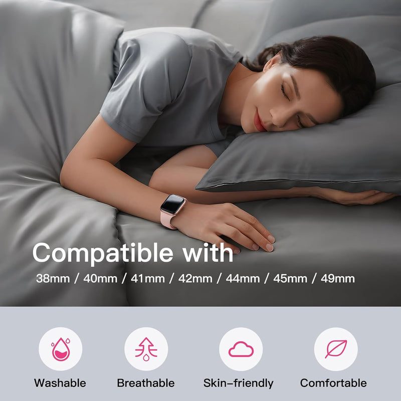 Band Strap For Apple Watch Silicone Band Strap Series Ultra 9 8 7 6 5 4 3 SE 38 40 41 44 49