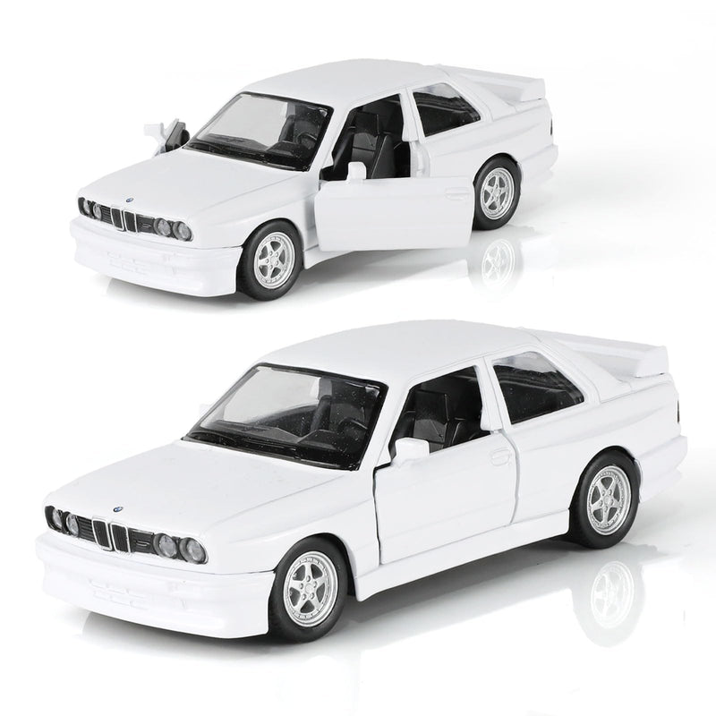 Die-Cast BMW M3/M4 Model Car, 1:32 Scale Pull-Back Toy with Openable Doors