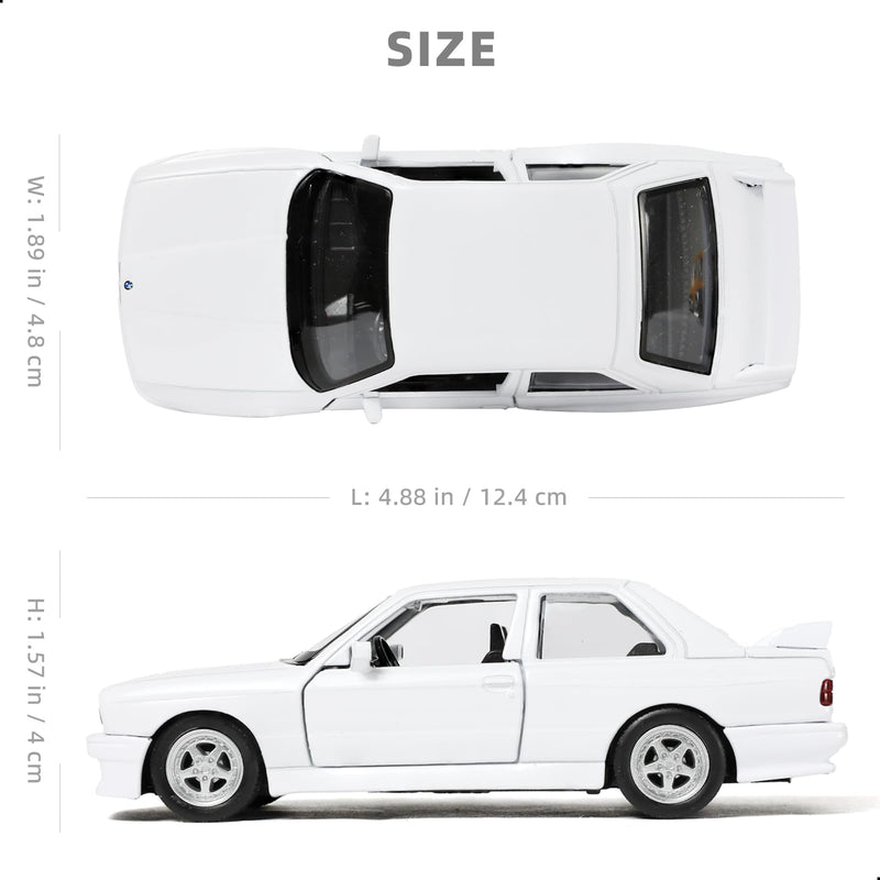 Die-Cast BMW M3/M4 Model Car, 1:32 Scale Pull-Back Toy with Openable Doors