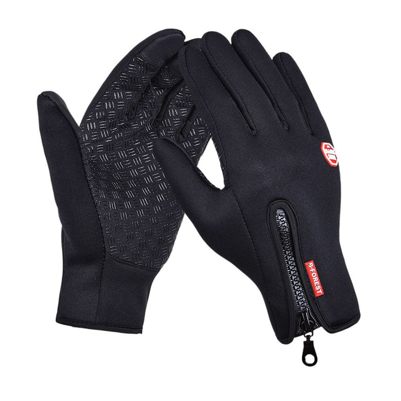 One Pair Waterproof Winter Gloves with Touch Screen & Fleece Liner