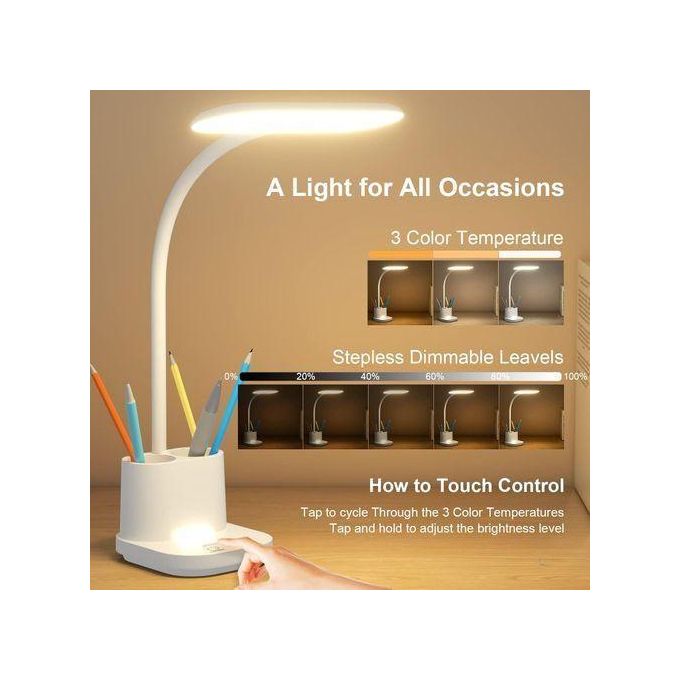Rechargeable Night Light Study Lamp Desk Led Table Lamp