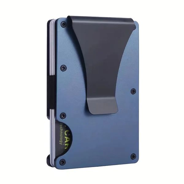 HardyComforts Men's Metal Wallet Credit Card Minimalist Wallet Card Holder