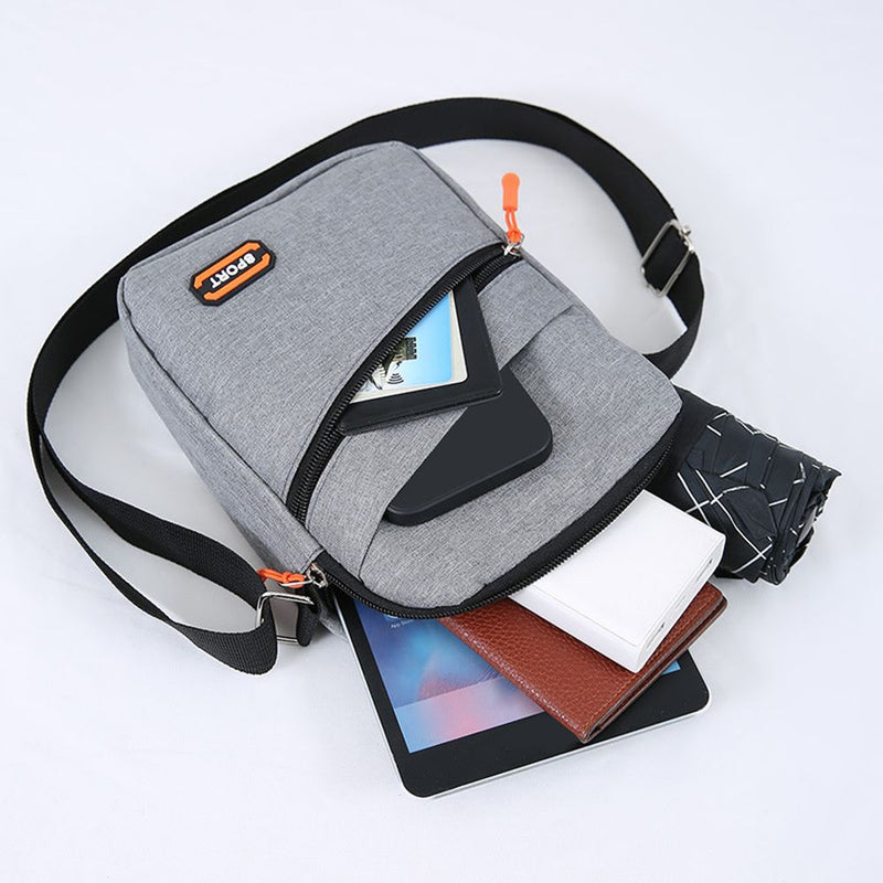 Shoulder Bag / Men's Fashion Casual Multi-Layer Luminous Sling Bag