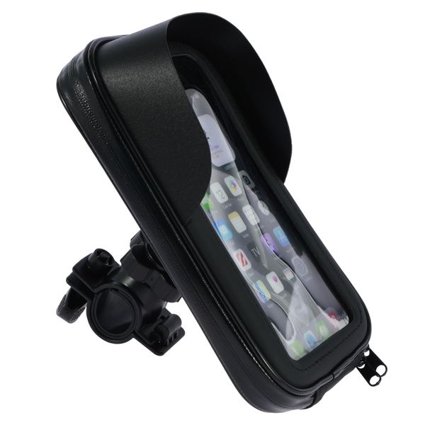 Bike Phone Holder Bag Waterproof Motorcycle Handlebar Bag Mount