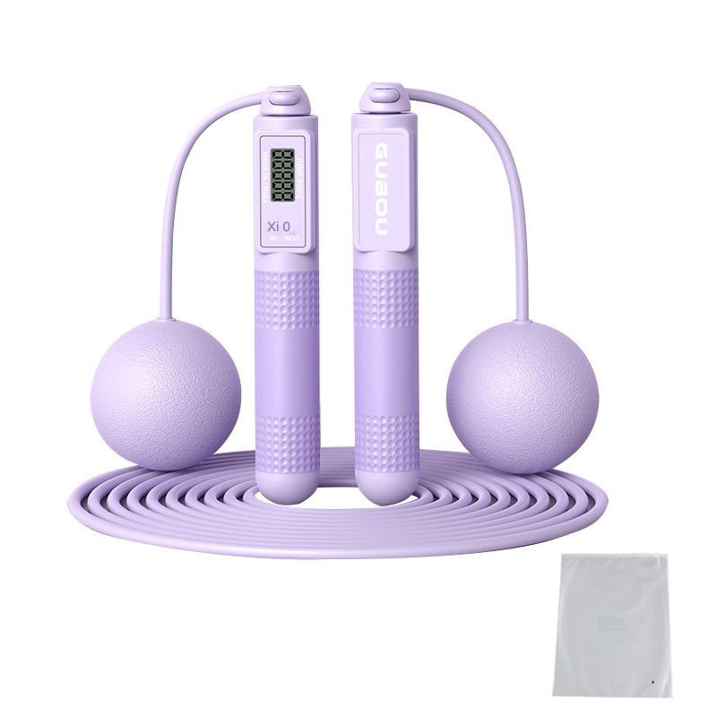 2 in 1 Cordless Digital Skipping Rope Cord Counter Jump Rope & Eva Bag