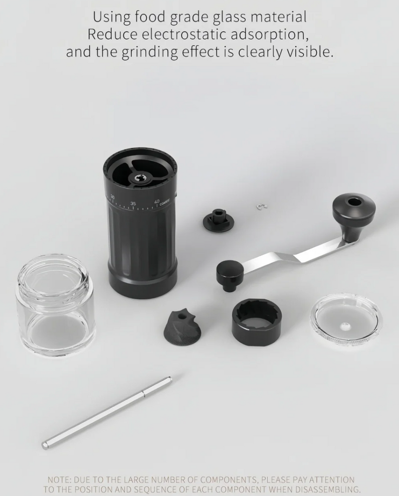 Manual Coffee Grinder External Scale 40 Gear Adjustment Ceramic Grinding Core
