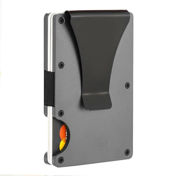 HardyComforts Men's Metal Wallet Credit Card Minimalist Wallet Card Holder