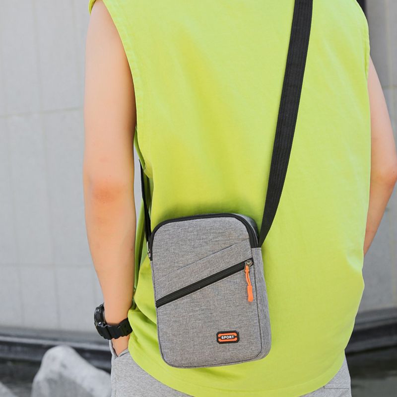 Shoulder Bag / Men's Fashion Casual Multi-Layer Luminous Sling Bag