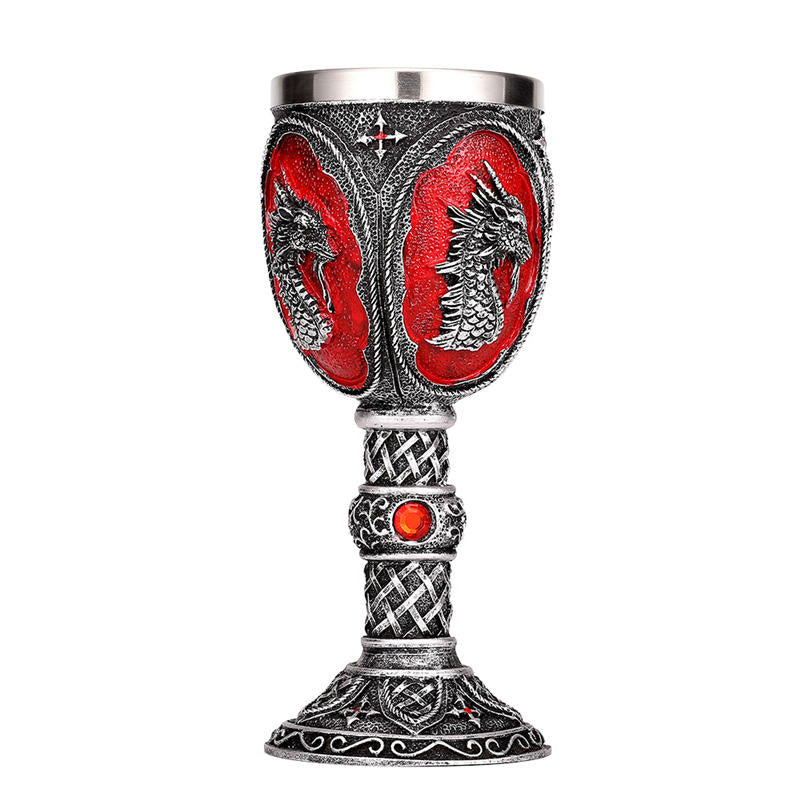 Dragon King Resin Stainless Steel Stainless Steel 200ml Retro Glass Go