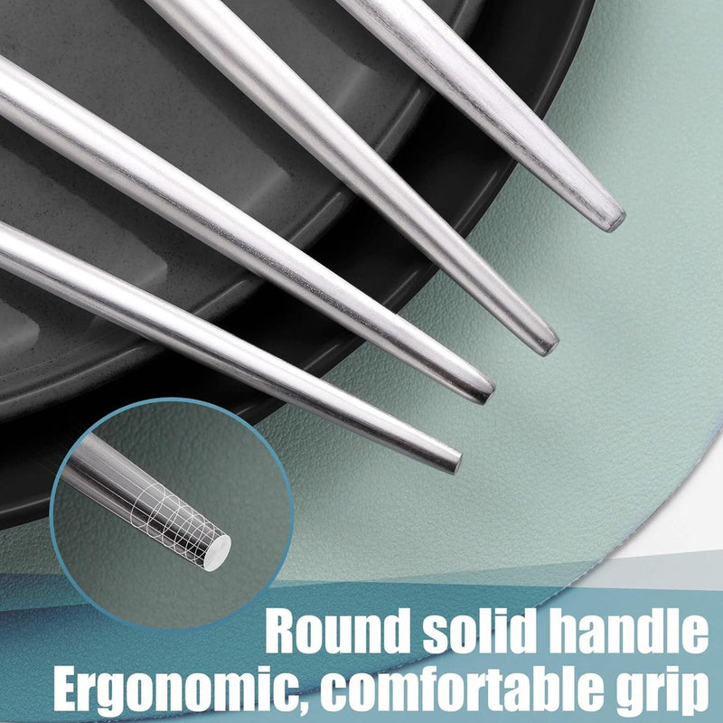 24pcs Stainless Steel Flatware Cutlery Set for Home Kitchen Restaurant Hote
