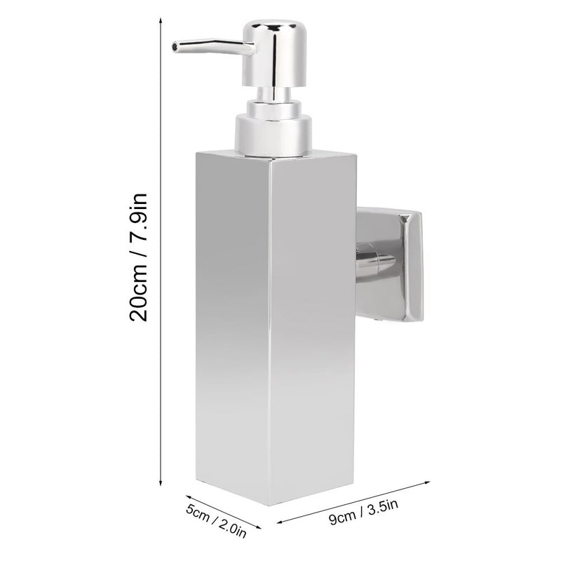 Wall mount stainless steel soap dispensers