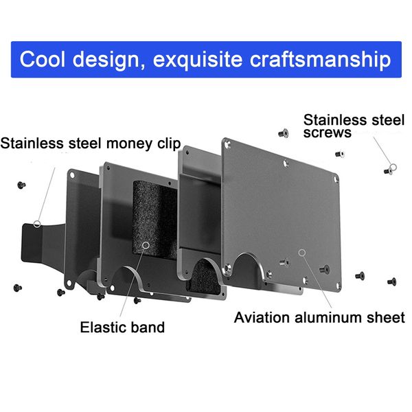 HardyComforts Men's Metal Wallet Credit Card Minimalist Wallet Card Holder