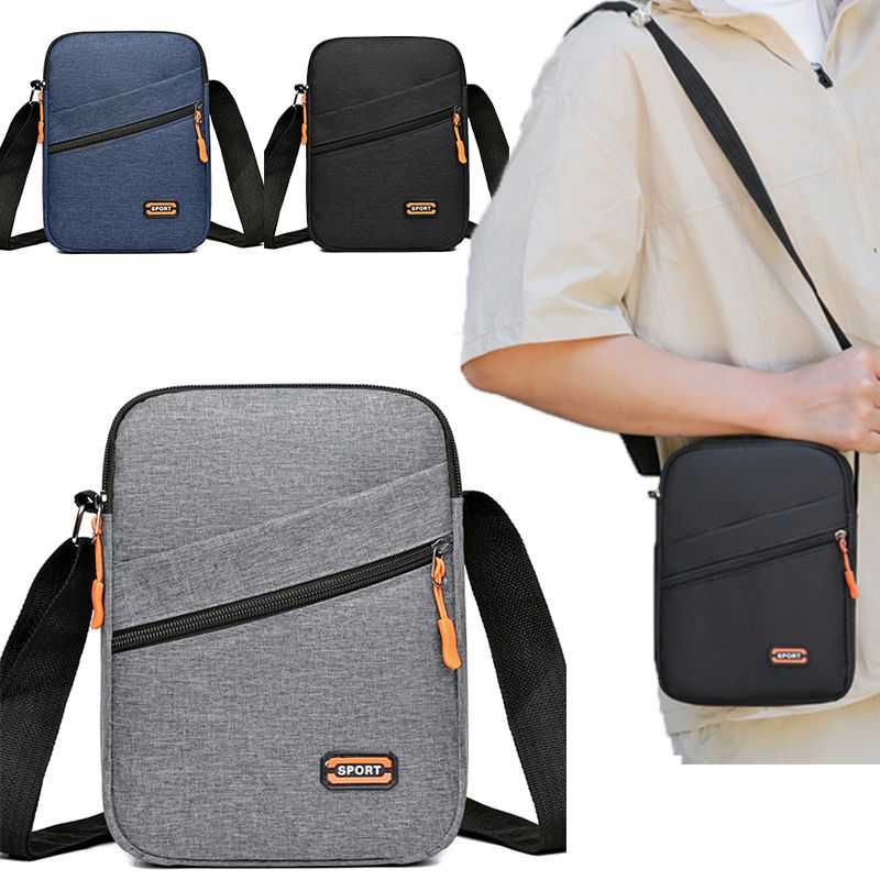 Shoulder Bag / Men's Fashion Casual Multi-Layer Luminous Sling Bag