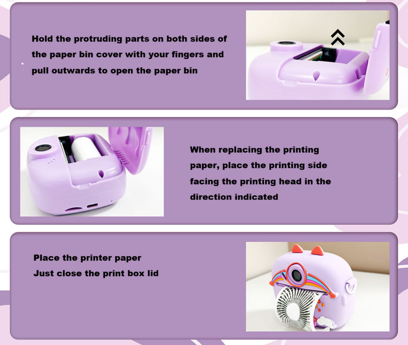 Kids Camera Instant Print Boys Girls Gift