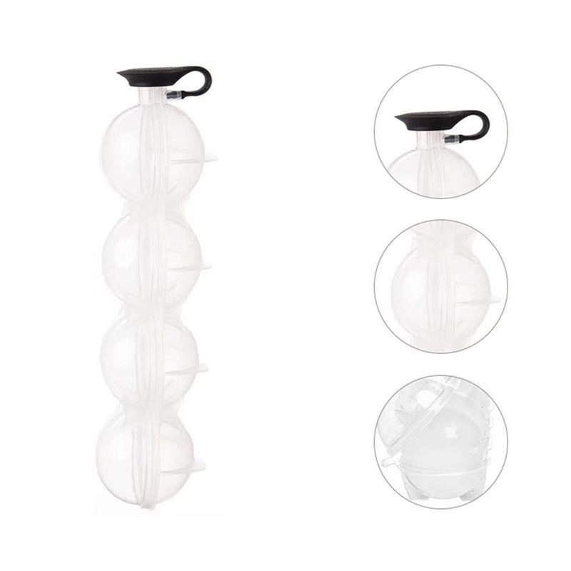 4 Slot 5.5cm Big Size Ice Cream Molds Round Ball Ice Cube