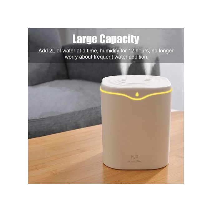 Cool Mist Humidifier Dual Spray Nozzles For Home,Office- 2L