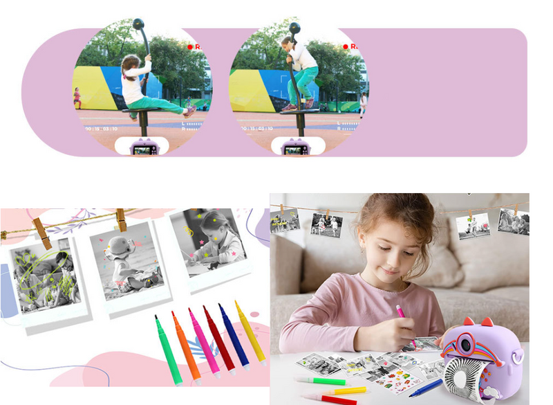 Kids Camera Instant Print Boys Girls Gift