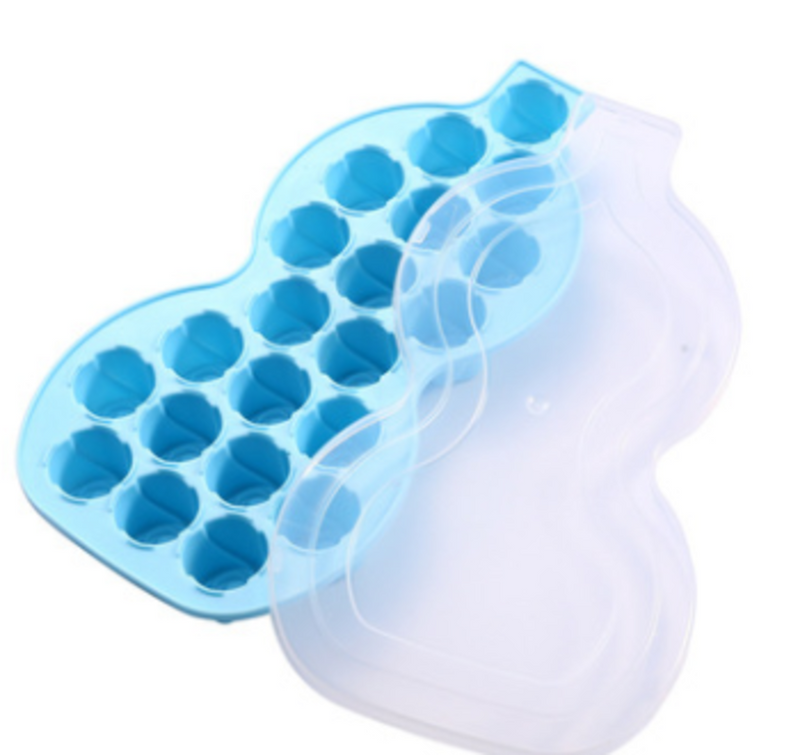 Ice cube tray with lid, easy removable silicone ice mold for chilled w