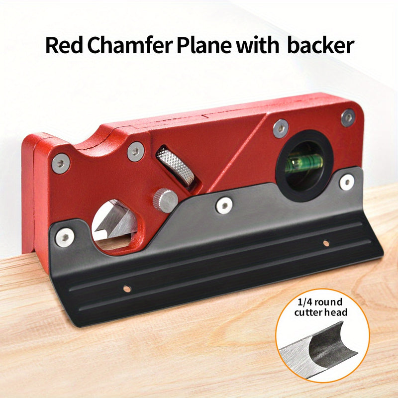 7-in-1 Multifunctional Woodworking Chamfer Plane with Bubble Level