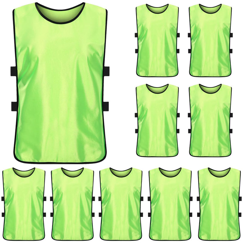 10 Piece Vest Soccer Jersey Training Vests Scrimmage Training Football Bibs