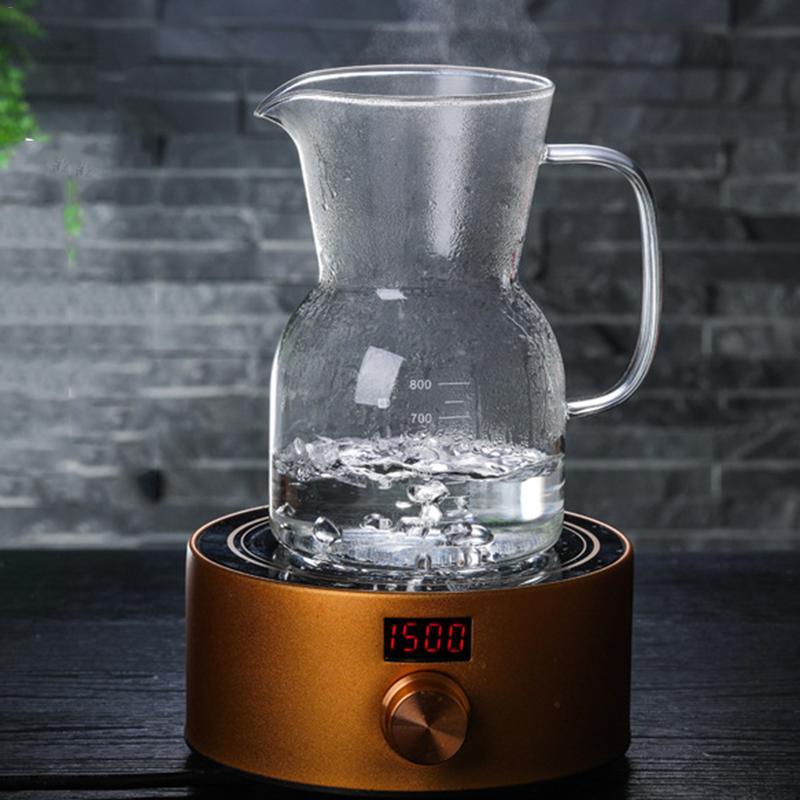 Glass Kettle with Stainless Steel Filter Drip Hot Brewer