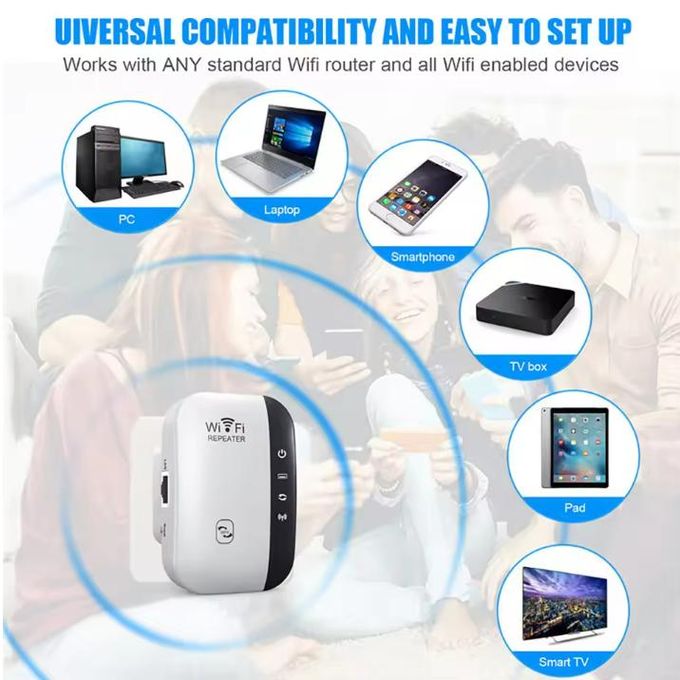 Wi-Fi Repeater Portable signal Extender with 300mbps for WLAN