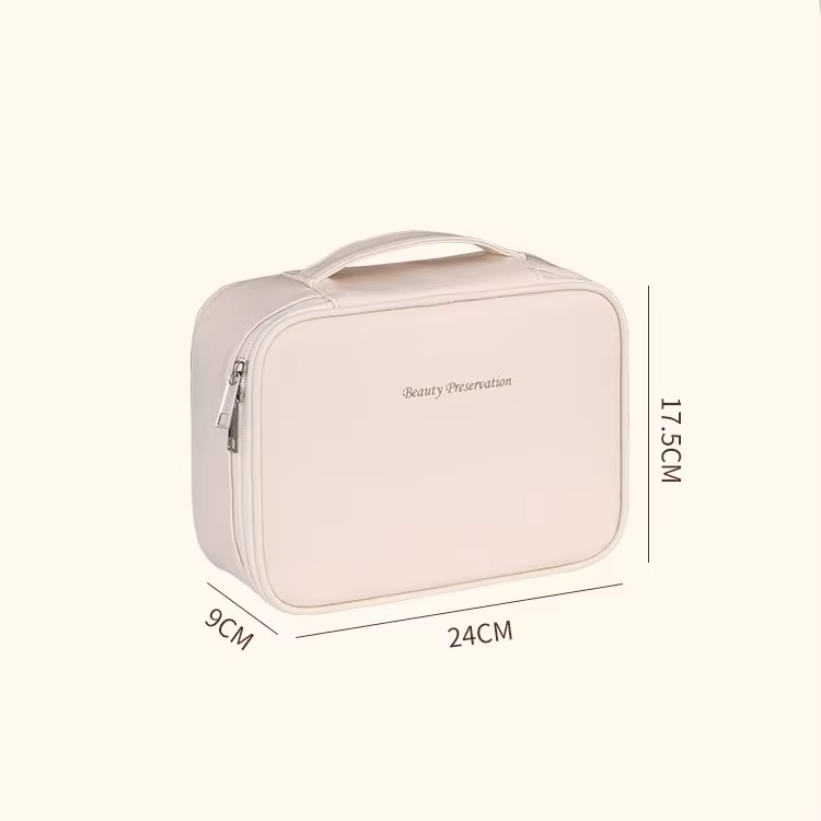 New Product Freely Split Towel Zipper Large Capacity High-End Feel Multi-Functional Cosmetic Organizer Bag Niche