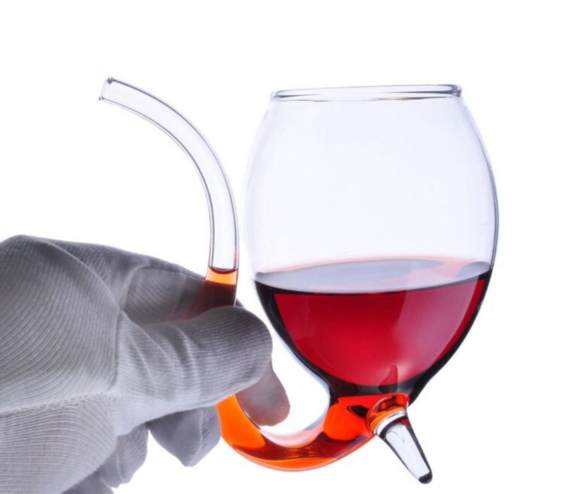Creative Devil Glass Cocktail Glass Cup Glass Cup with Straw 300ml Win